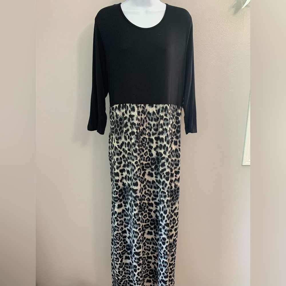 HEIMISH USA Black & Leopard Dress
